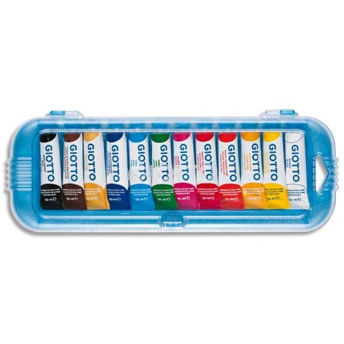 [028573] GTO BTE/12 TUB GOUACH 10ML ASS F30180000       380G