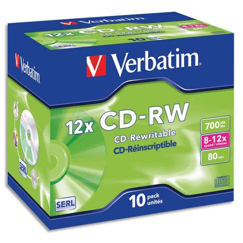 VET B/10 CD-RW 8/12X 700MO 80MIN 43148       81C