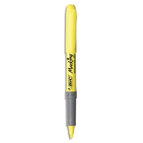 [057329] BIC SURLIGNEUR GRIP JAUNE 811935       297A