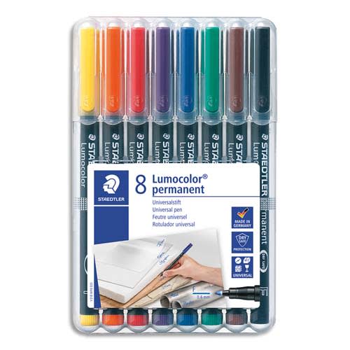 [087521] STD P/8 FEUT 0 6MM LUMOCOLOR 318 WP8       307D