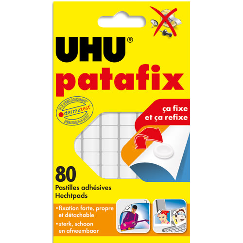[090033] UHU 80PASTILLE ADHESIV PATAFIX BLC 04262       326A