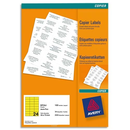 AVE B/2400 ETIQ COP 70X35 JFL DP24J 100       180C