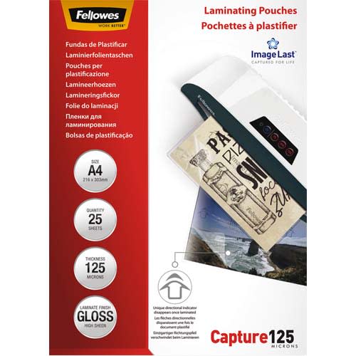 [124498] FEL B/25 POCH PLASTIF A4 125 MIC 539630       121B