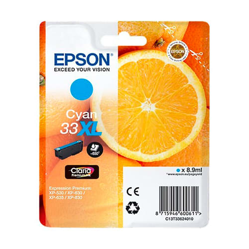 [138439] EPS CART J ENCRE XL CYAN C13T33624012/10       999W