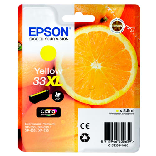 [138463] EPS CART J ENCR XL JAUNE C13T33644012/10       999W