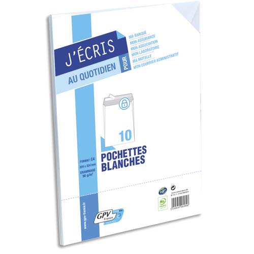 [145833] GPV PAQ/10 POCH C4 BLC 90G AUTOADH 6629       167D