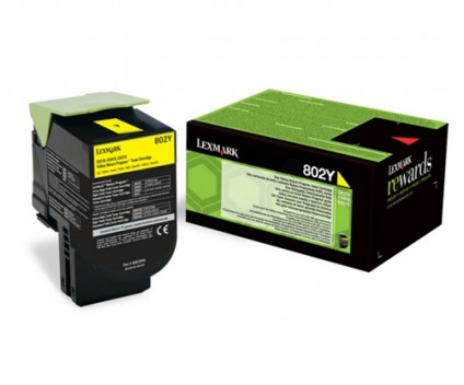 [147834] LXM CARTOUCHE TONER JAUNE 802Y 80C20Y0       61C