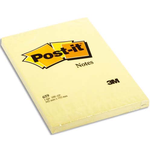 [173714] POS BLOC 100F 102X152 JAUNE 659 23695       375B