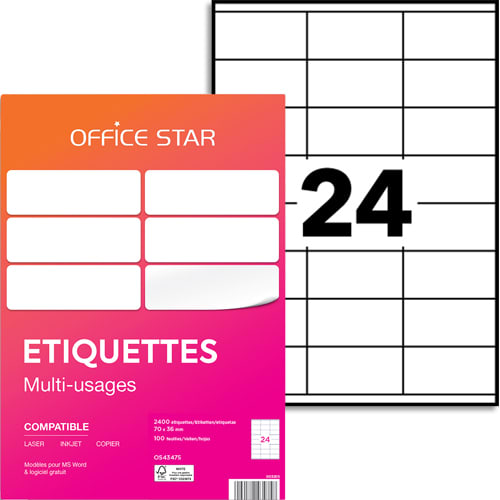 [175652] OER B/2400 ETQ MULTIUSAGE 70X36 OS43475       175A