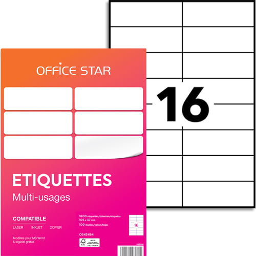 [175733] OER B/1600 ETQ MULTIUSAGE 105X37 OS43484       175A