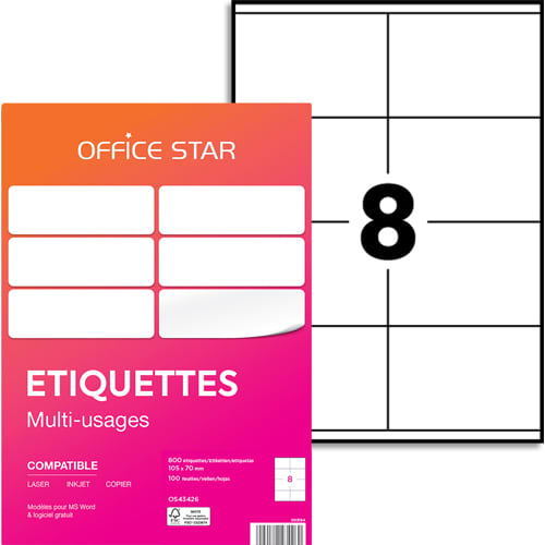[175814] OER B/800 ETQ MULTIUSAGE 105X70 OS43426       175A