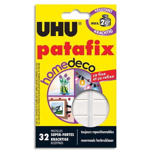 [208626] UHU E/32 PASTILL PATAFIX HOMEDECO 38150       326C