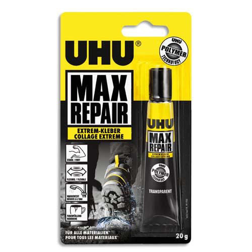 [216077] UHU TUBE 20G COLLE MAX REPAIR 45820       333G