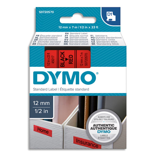 [253279] DYM RUBN DYMO D1 12MMX7M N/RGE S0720570       139A