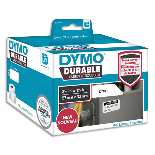 [282653] DYM P/800 ETIQ DUR 57X32MM N/BLC 2112289       141B