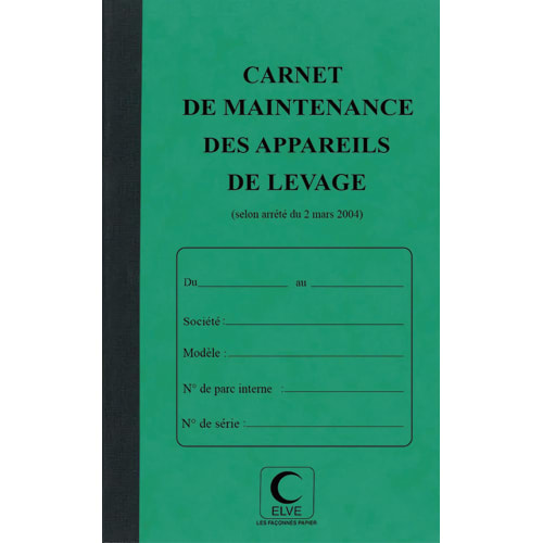 [283328] ELV PIQURE MAINTENANC APPAREIL LEVAGE 29       451D