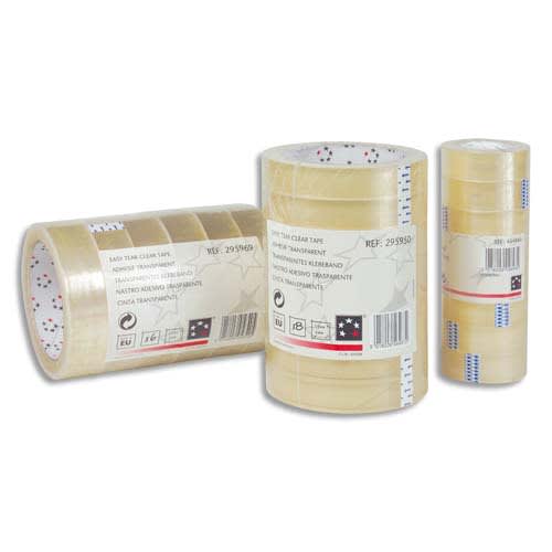 PRG T/6 RUBANS ADH TRANSP 25X66M 295969       322C