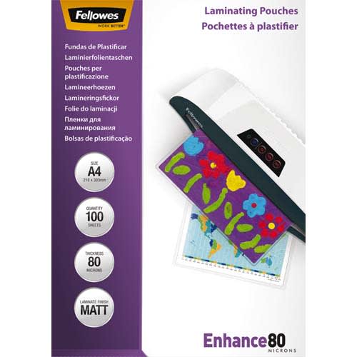 [298413] FEL B/100 POCH PLAS A4 MAT 80MIC 5452103       121B