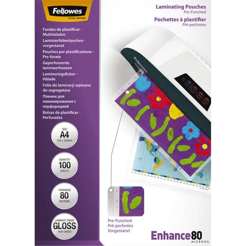 [298578] FEL B/100 POCH PRE-PERF A4 80MIC 5452502       121B