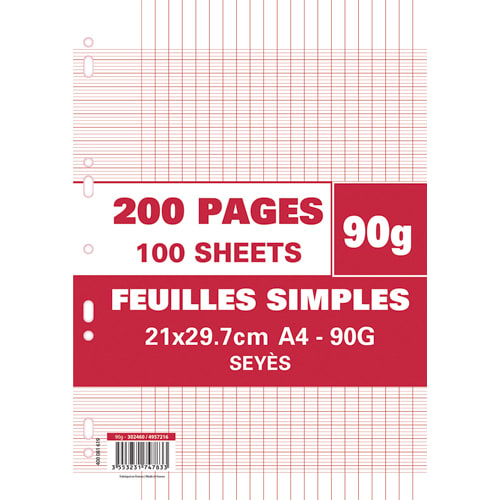 1ER S/200P FEUILL MOB 90G SEY 400081562       399E