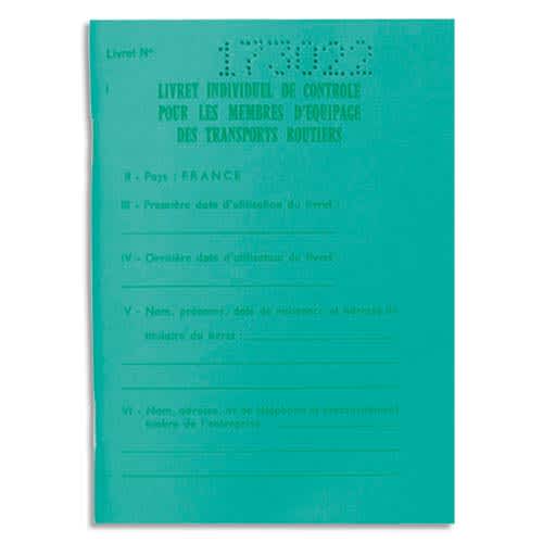 [307018] EXA CARNET POUR TRANSPORTEUR 5070E       451D