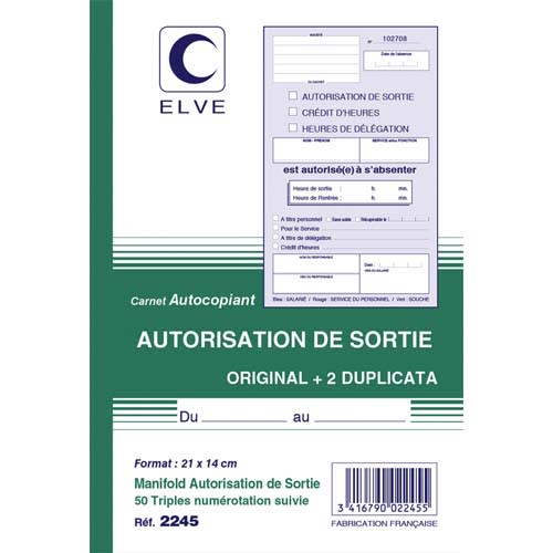 [307816] ELV CARN AUTO SORTIE ATCP 50/3 2245       446B