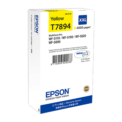 [311784] EPS CART JET ENCRE JAUNE XXL C13T789440       47A