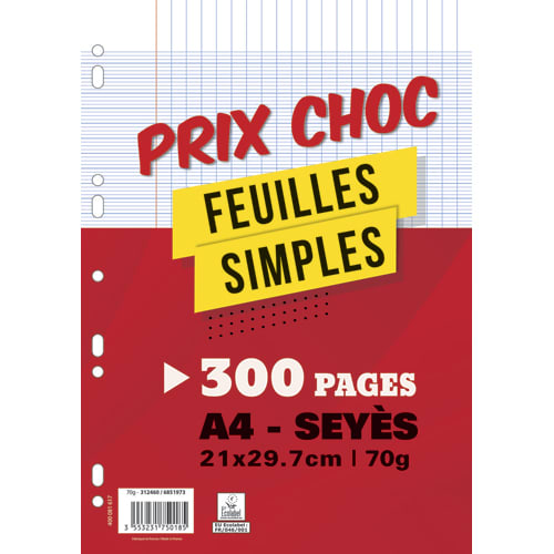 1ER S/300P FEUILL MOB 70G SEY 400081561       399E