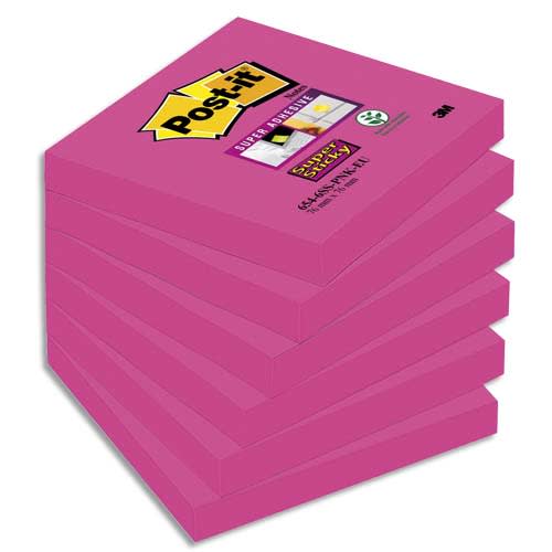 [316182] POS L/6 BL STICKY RSE FONCE 76X76 BP876       371E