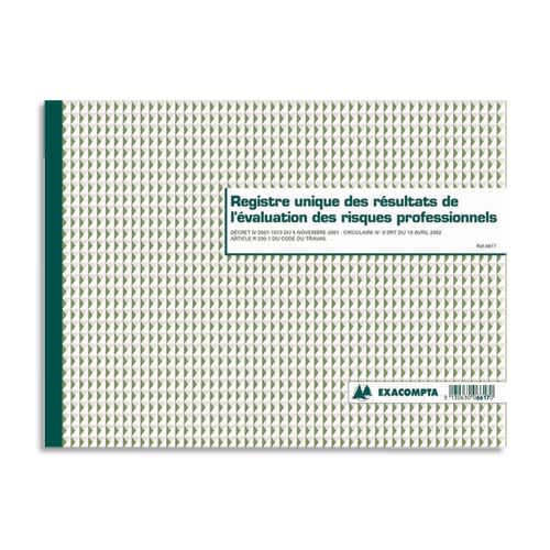 [324875] EXA REGISTRE EVALUATION RISQUE PROF6617E       451A