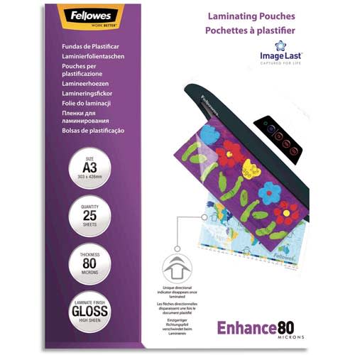 [341986] FEL P/25 POCHETTE PLASTIF A3 80MIC 53964       121B