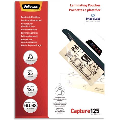 [341994] FEL P/25 POCH PLASTIF A3 125MIC 5396501       121B