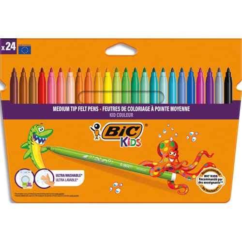 BICK P/24 FEUT KID COULEUR ASS 8418005       999W