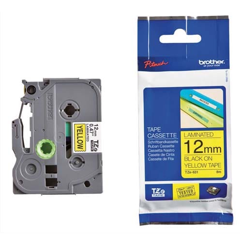 [347082] BRO RUBAN LAMI 12MMX8M NOIR/VERT TZE731       145A