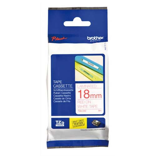 [347139] BRO RUBAN LAMI 18MMX8M RGE/BLC TZE242       145A