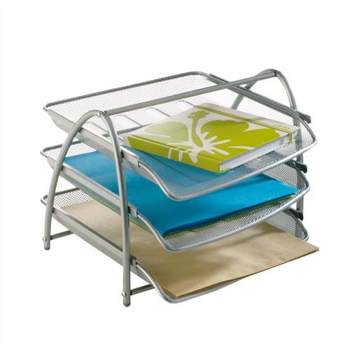 ALB 3 CORB COURRI METAL ARG MESHTRAY3 M       243E