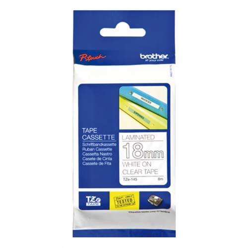 [352346] BRO RUBAN LAMI BLC/TRS 18MMX8M TZE145       145A