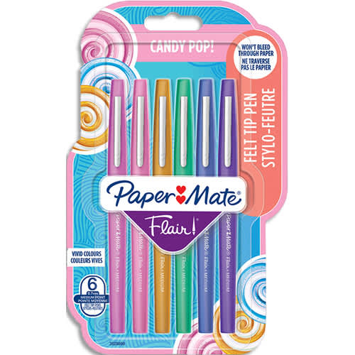 PMT BL/6 FEUTRE FLAIR CANDY POP 2028899       291B
