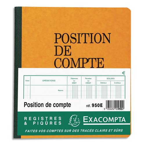 [383130] EXA PIQ POSITION COMPTE 80P 21X19CM 950E       450C