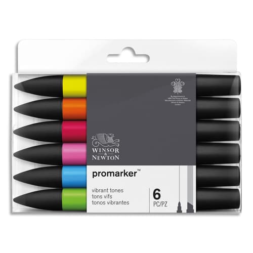 WIN SET 6 PROMARKER TONS VIBRANT 0290110       381A