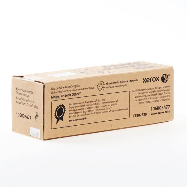 [385752] XRX CART LASER CYAN 2400 PAGES 106R03477       60A