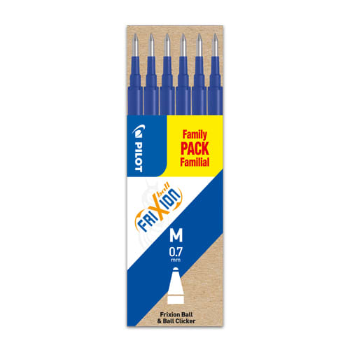 [390288] PIL SET/6 RECH FRIXION BL PTE MOY 525629       282A