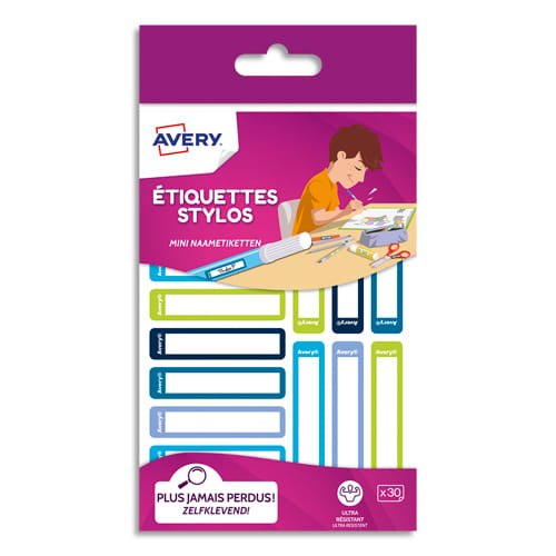 [392259] AVE BLS 30 ETIQ STYLO BLEU/VERT RESMI30G       395A