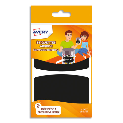 AVE S/10 ETIQ ARDOISE NOIRE ARDO10       395D