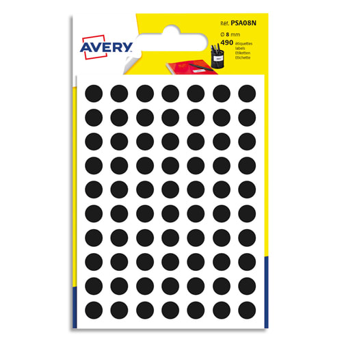 AVE S/490 PASTILLES D8MM NOIRE PSA08N       445A