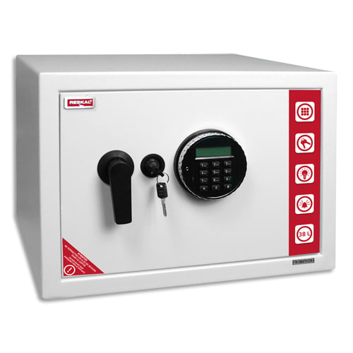 RSK COFFRE FORT ELE 38.5L BLC FA62744       579C