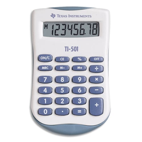 [393579] TEX CALCUL POCHE TI-501 501/TBL/11E1       135E