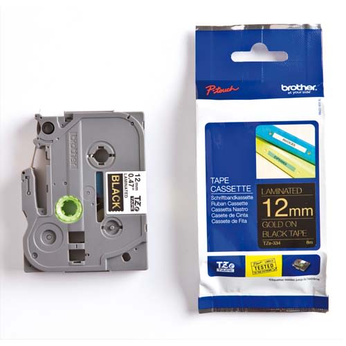 [398713] BRO RUBAN LAMI 12MMX8M OR/N TZE334       145A