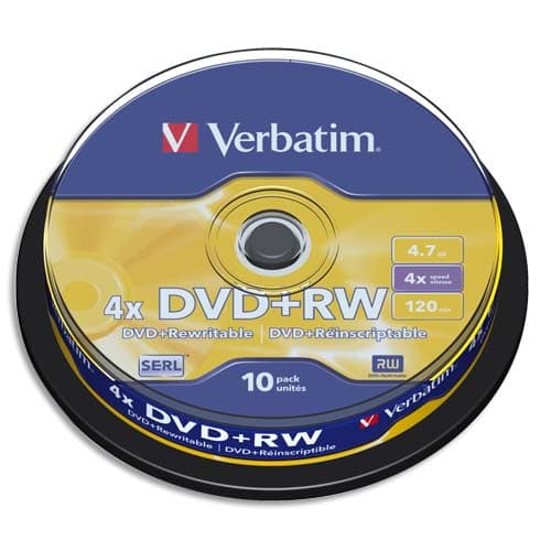 [399906] VET T/10 DVD+RW 4X 4.7GO 120MIN 43488       81D