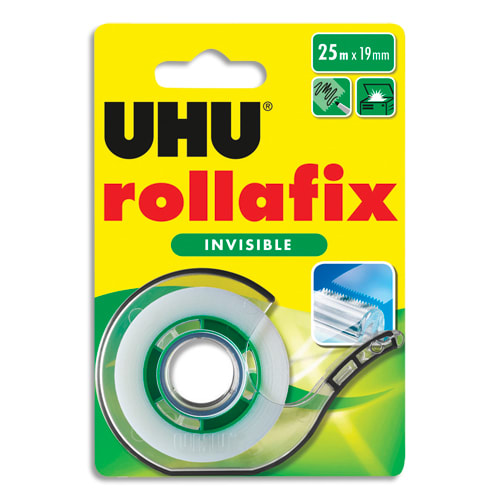[409605] UHU ADH ROLLAFIX INVISBL 25MX19MM 36970       324E